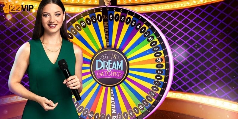 Vòng quay Dream Catcher Multiplier với nhiều ô số và hệ số nhân